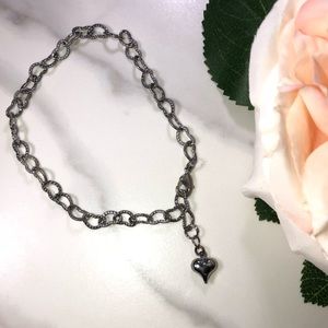 Heart chain ankle bracelet